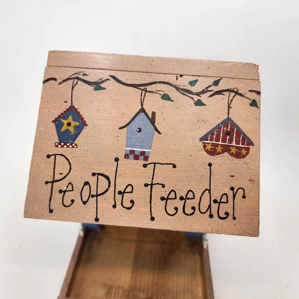 Custom Hand Painted Wild Bird Feeder House 9.5